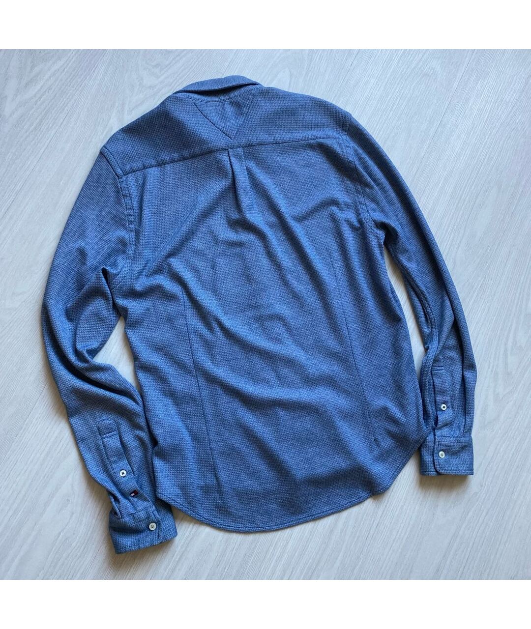 HILFIGER COLLECTION Голубая хлопковая кэжуал рубашка, фото 6