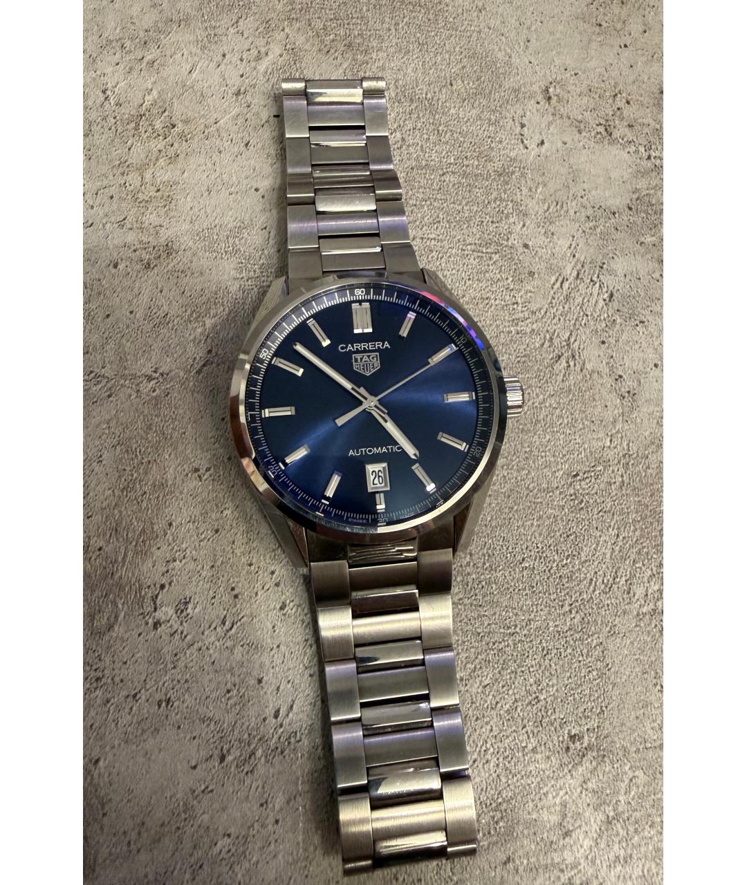 TAG HEUER Синие стальные часы, фото 2