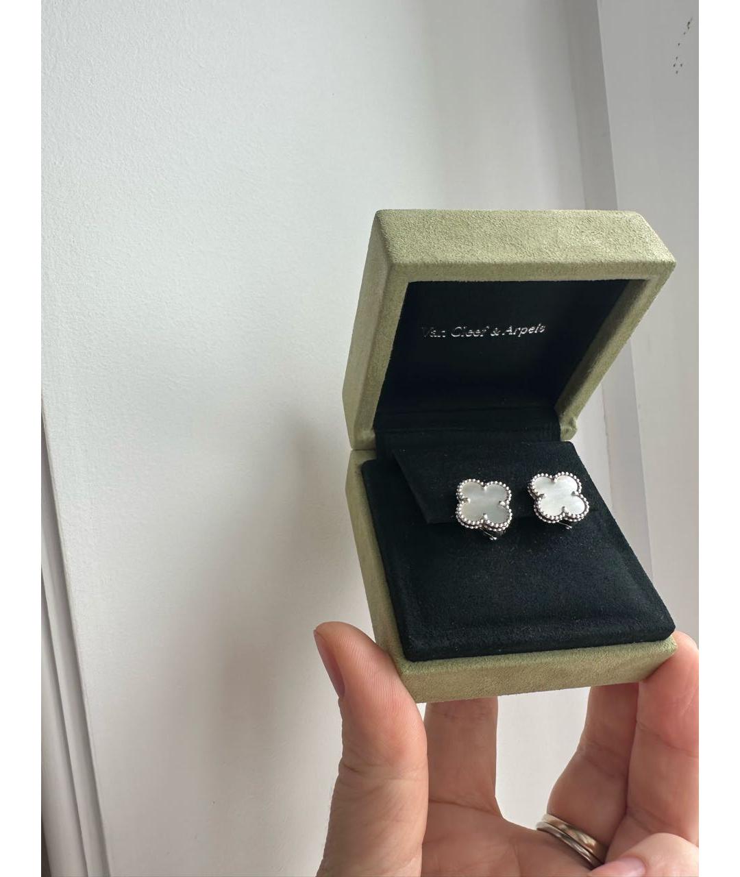 VAN CLEEF & ARPELS Белые серьги из белого золота, фото 3