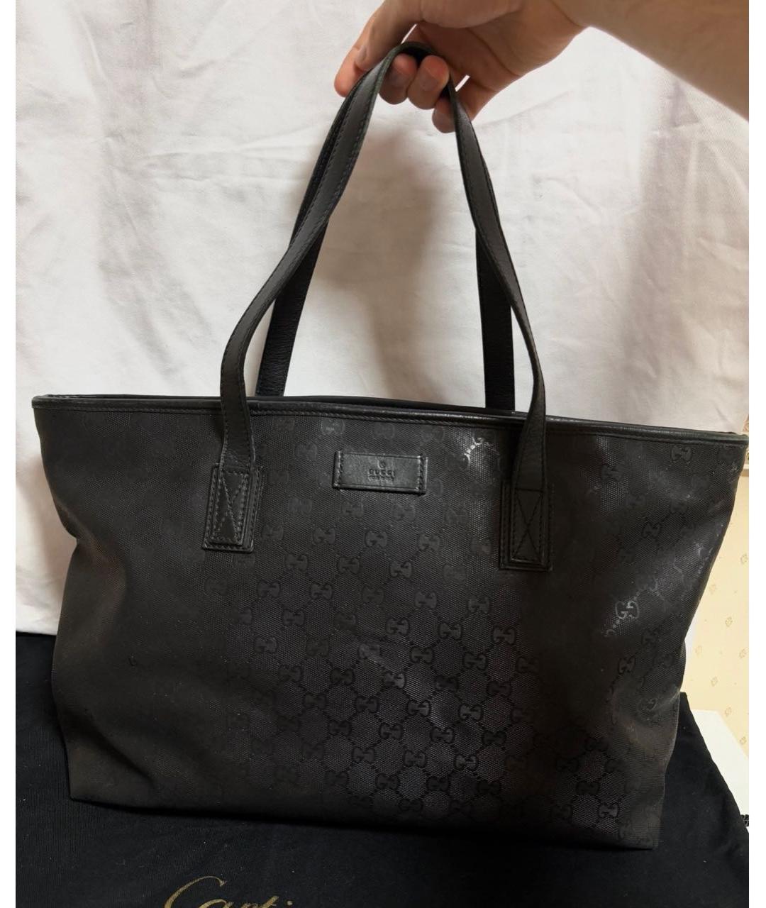 GUCCI Черная сумка тоут, фото 5