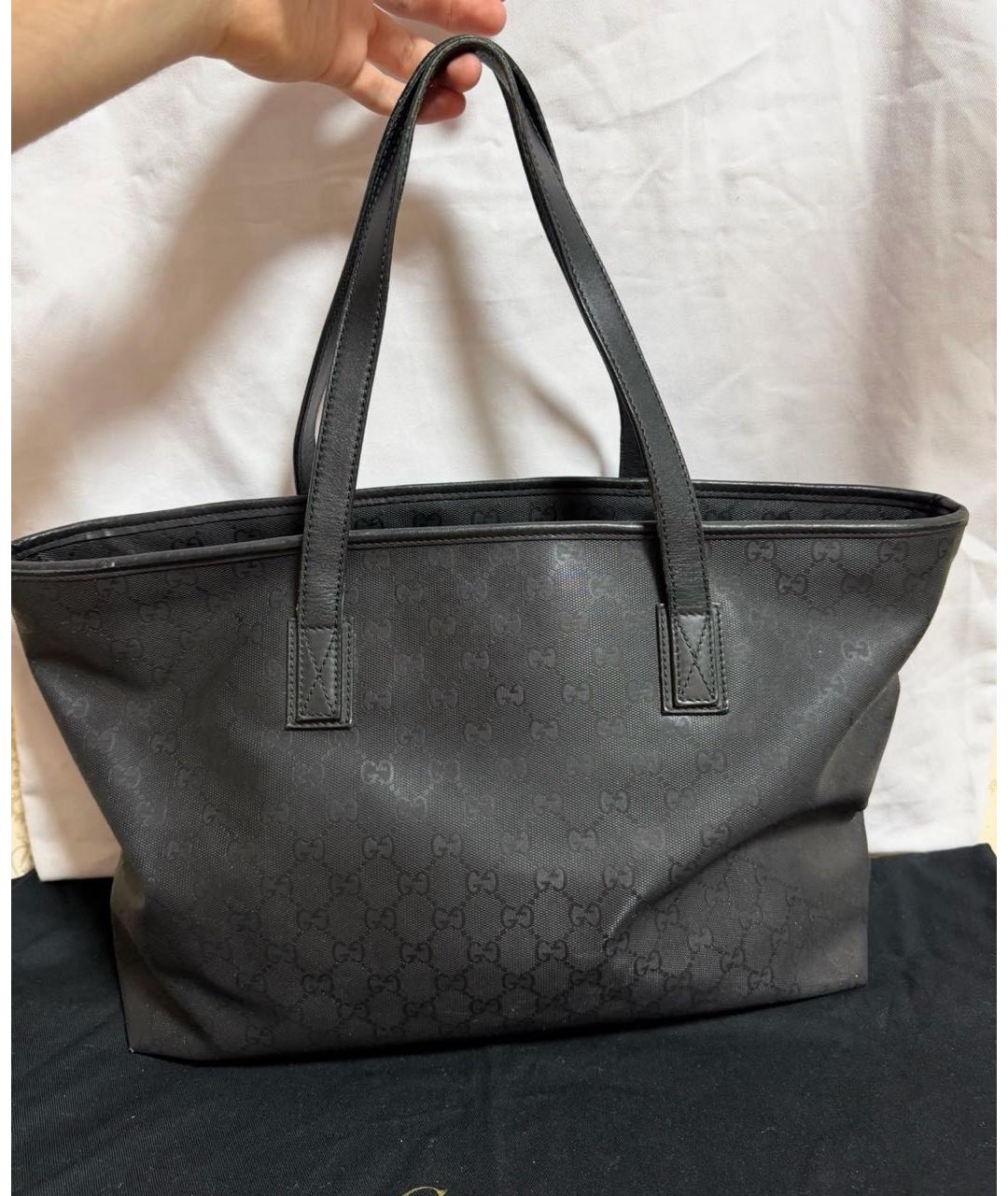 GUCCI Черная сумка тоут, фото 3
