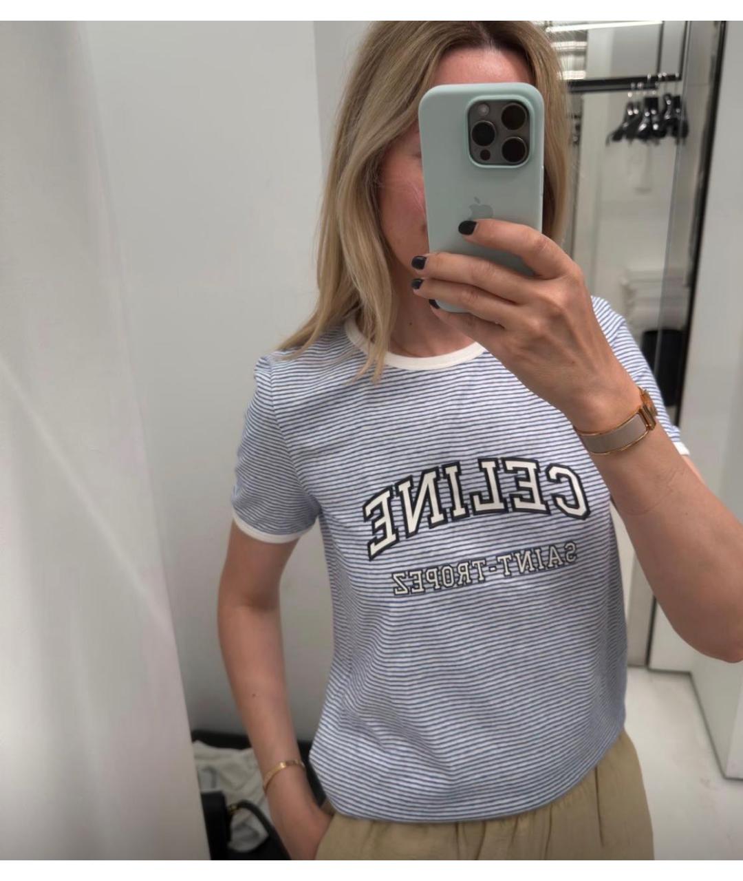 CELINE Хлопковая футболка, фото 6