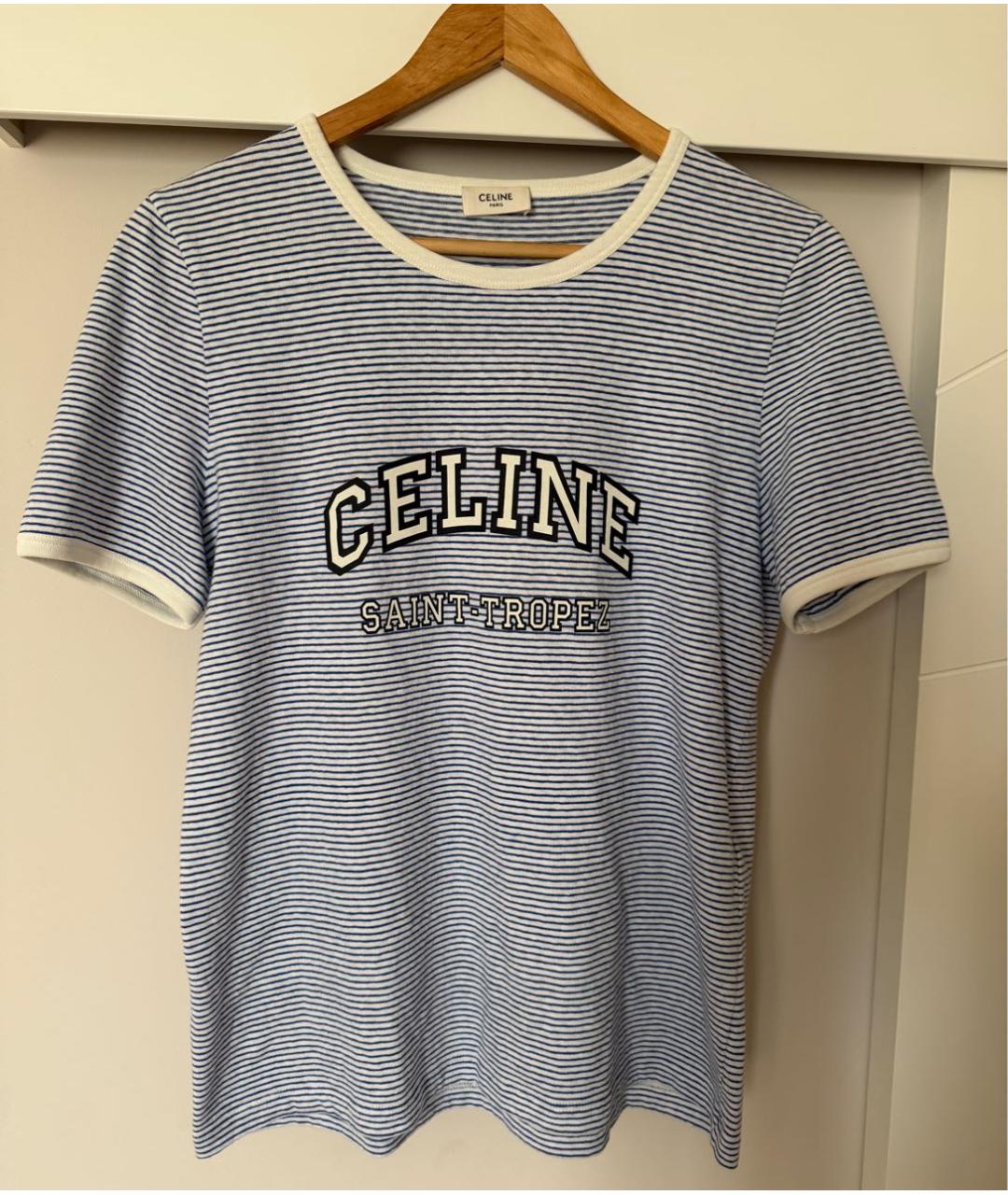 CELINE Хлопковая футболка, фото 7