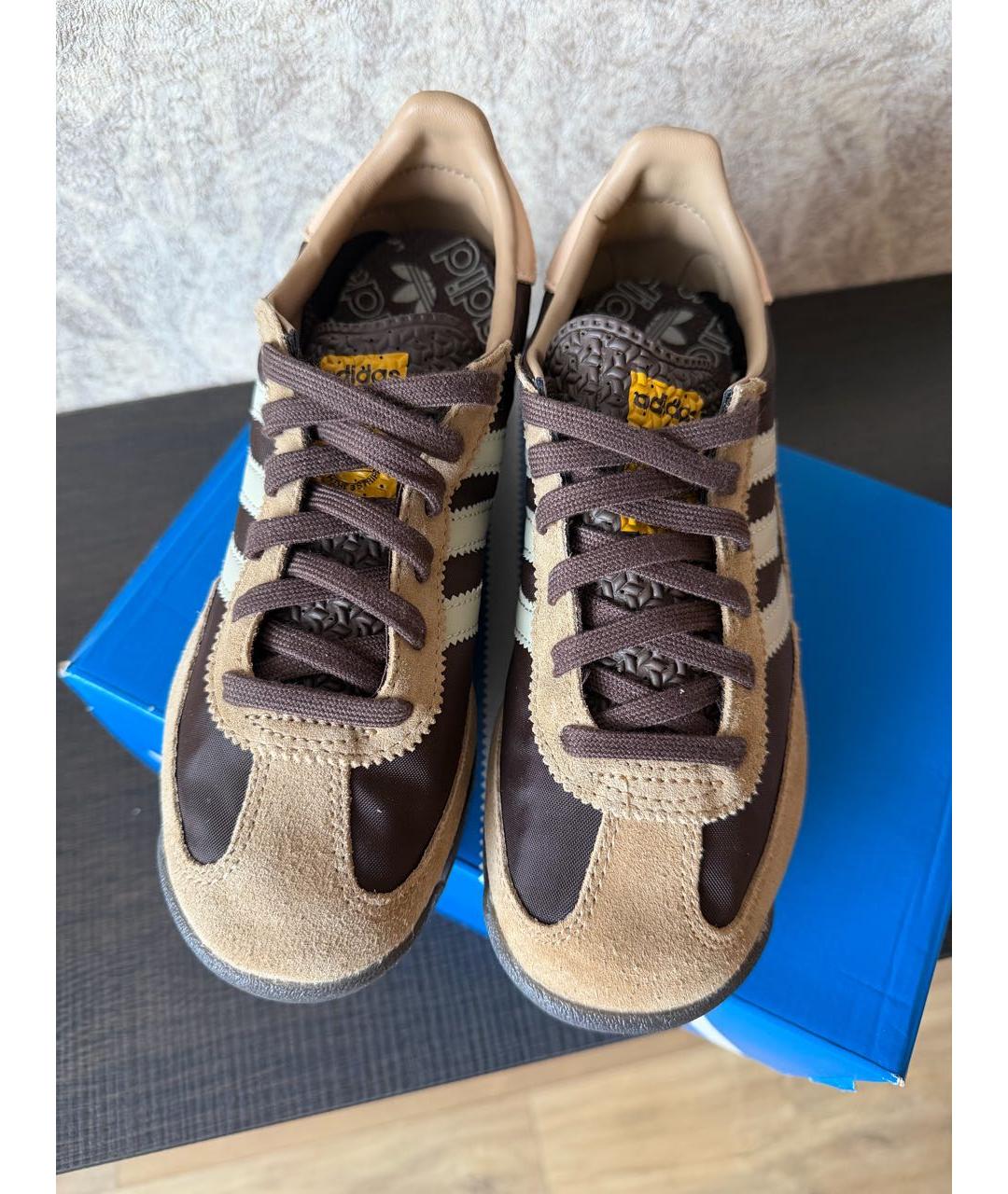 ADIDAS Коричневые текстильные кроссовки, фото 2