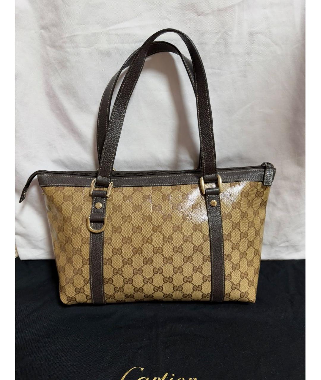 GUCCI Коричневая сумка с короткими ручками, фото 3