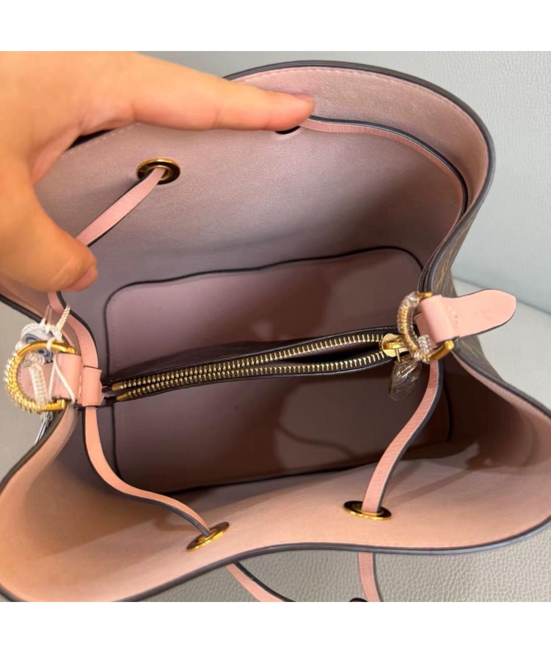 LOUIS VUITTON Розовая кожаная сумка через плечо, фото 8