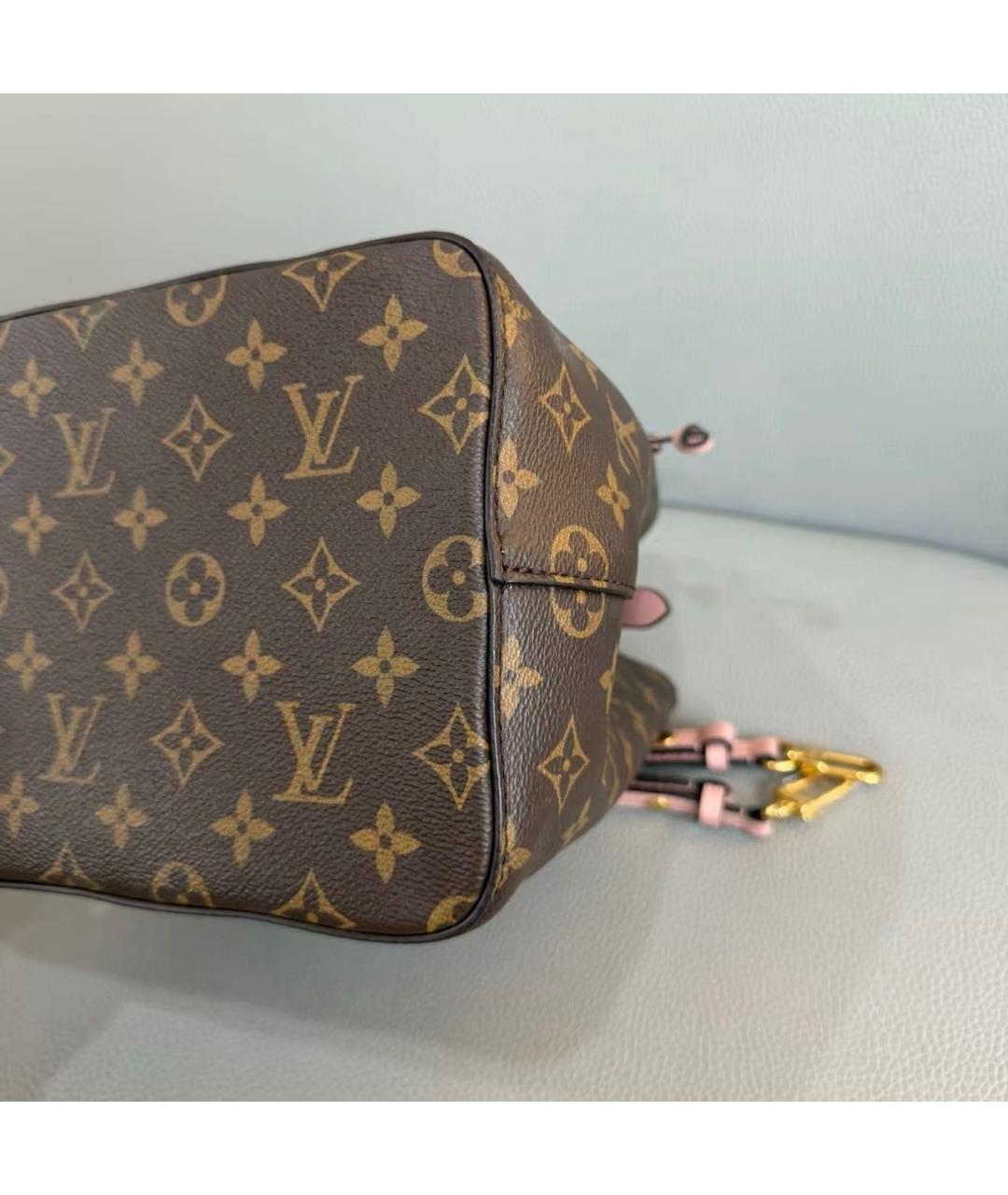 LOUIS VUITTON Розовая кожаная сумка через плечо, фото 7