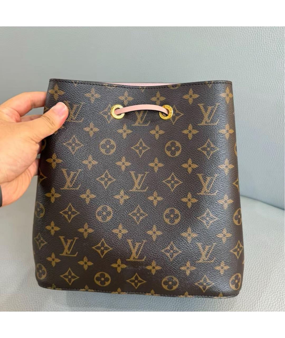 LOUIS VUITTON Розовая кожаная сумка через плечо, фото 3
