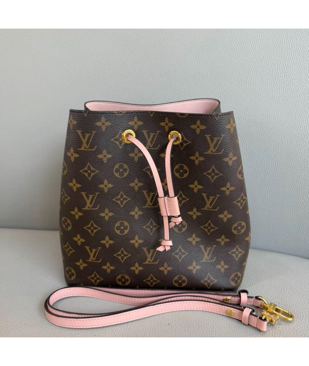 LOUIS VUITTON Розовая кожаная сумка через плечо, фото 9