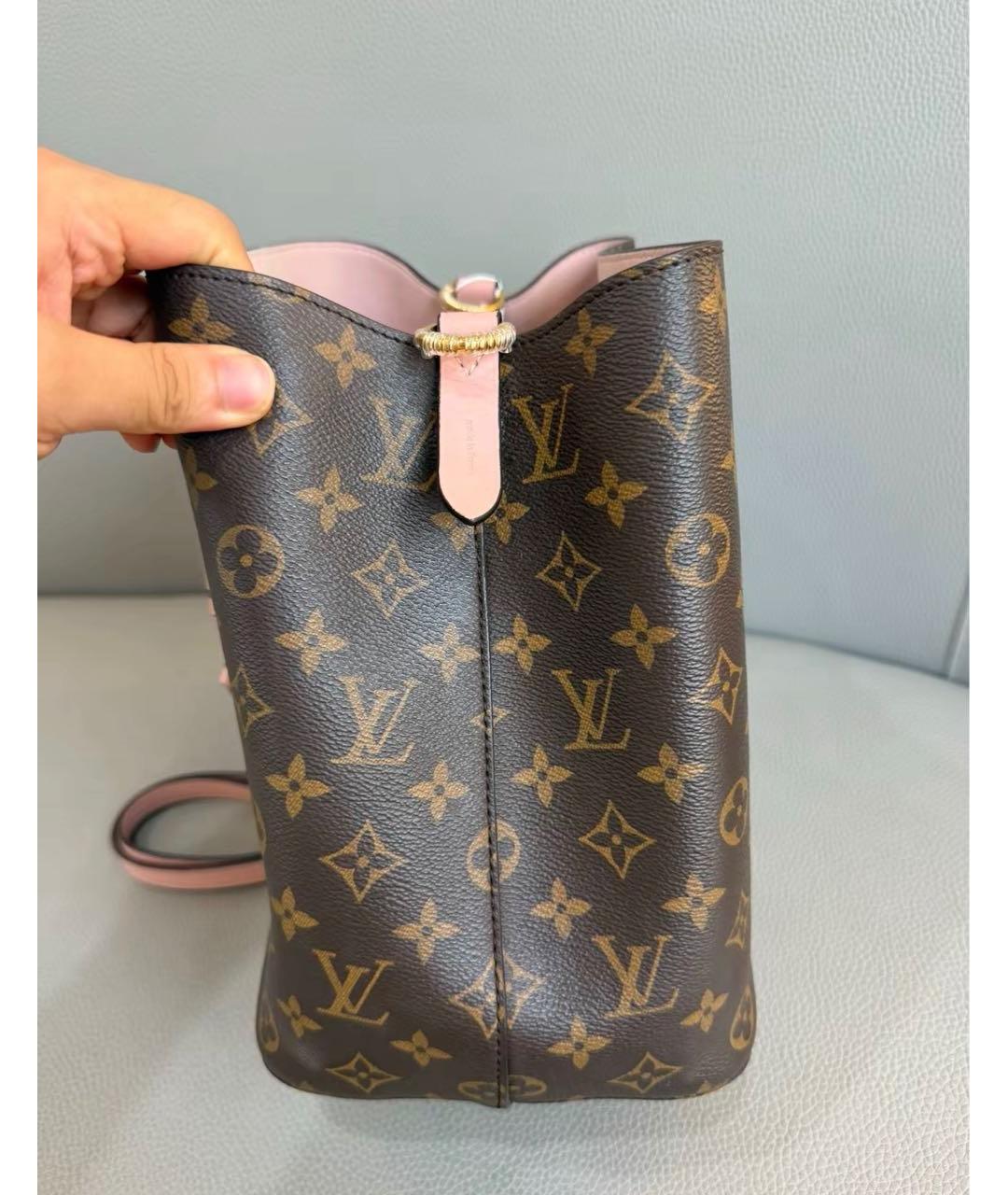 LOUIS VUITTON Розовая кожаная сумка через плечо, фото 2