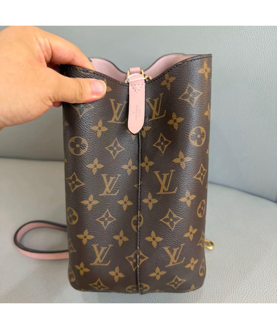 LOUIS VUITTON Розовая кожаная сумка через плечо, фото 4