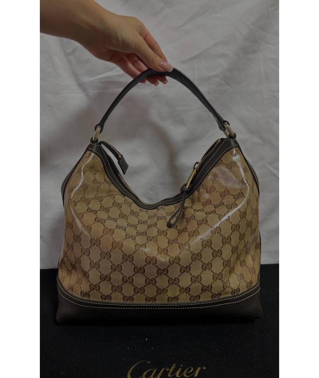 GUCCI Коричневая сумка с короткими ручками, фото 5