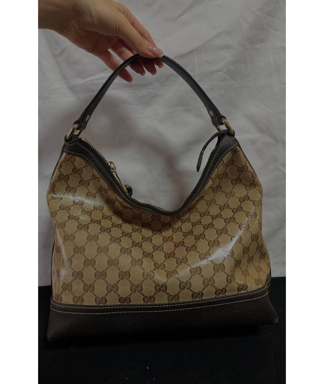 GUCCI Коричневая сумка с короткими ручками, фото 3
