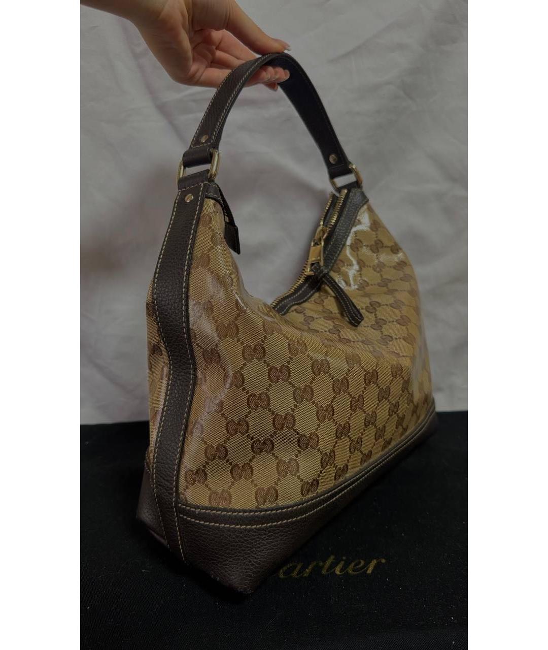 GUCCI Коричневая сумка с короткими ручками, фото 2
