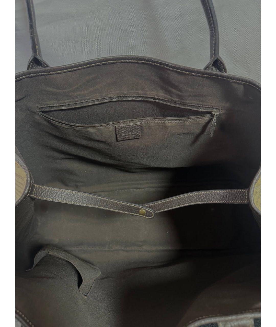 GUCCI Коричневая сумка тоут, фото 4
