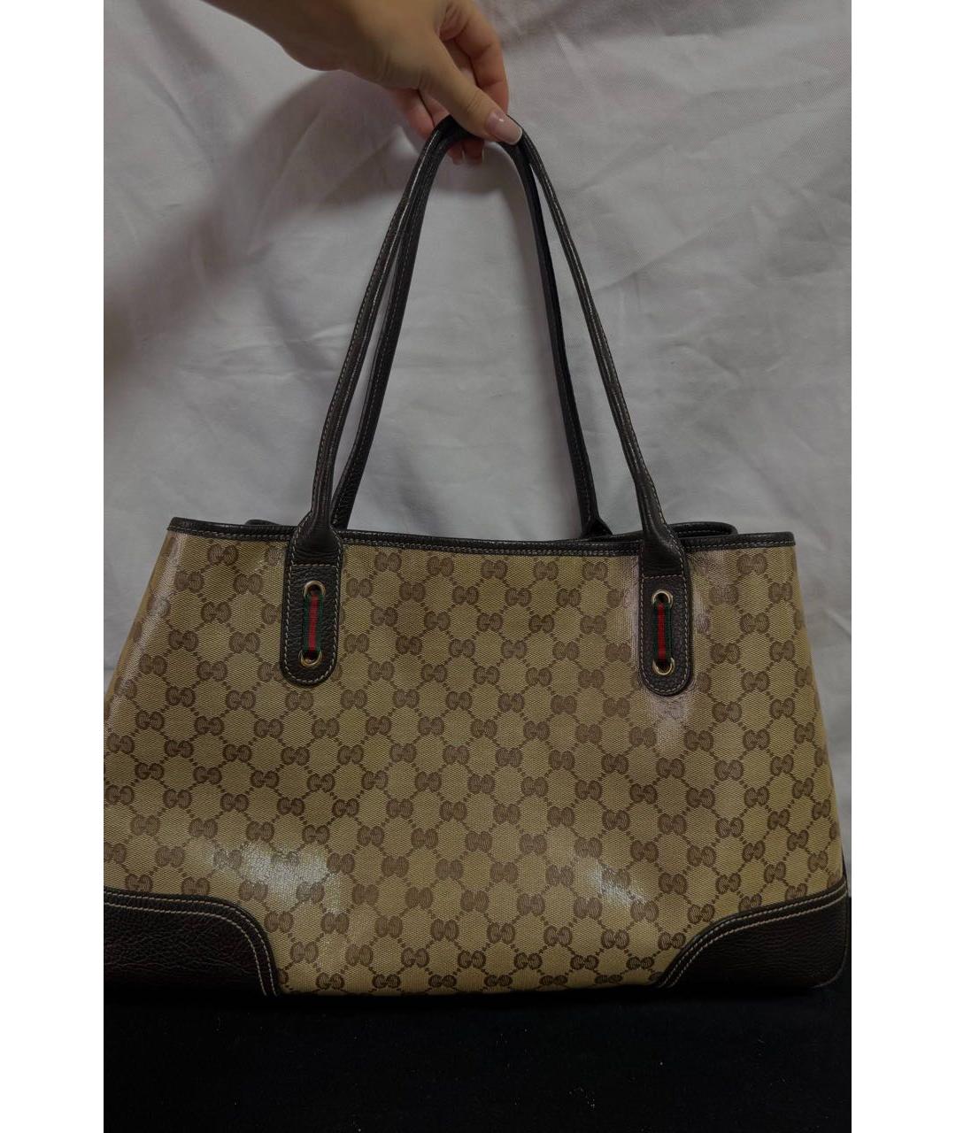 GUCCI Коричневая сумка тоут, фото 3