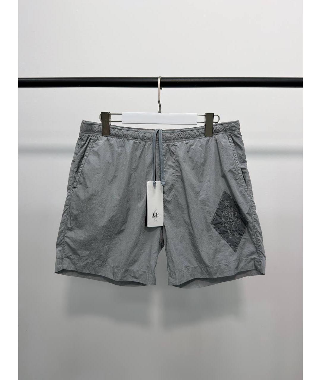 CP COMPANY Серые полиамидовые шорты, фото 5