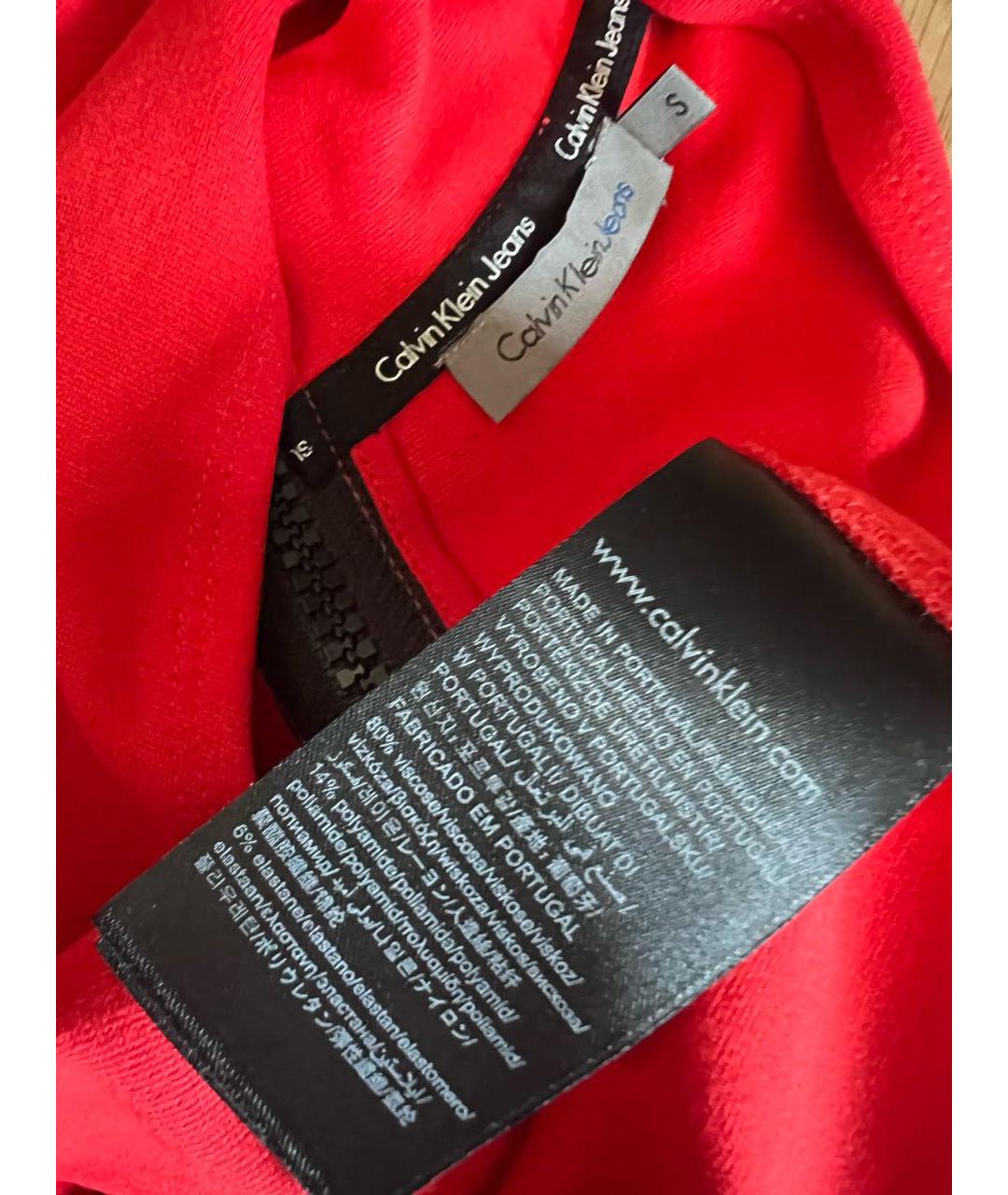 CALVIN KLEIN Красная майка, фото 3