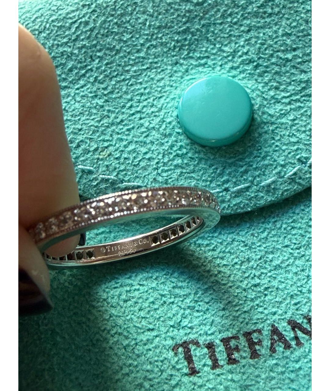TIFFANY&CO Серебряное платиновое кольцо, фото 5