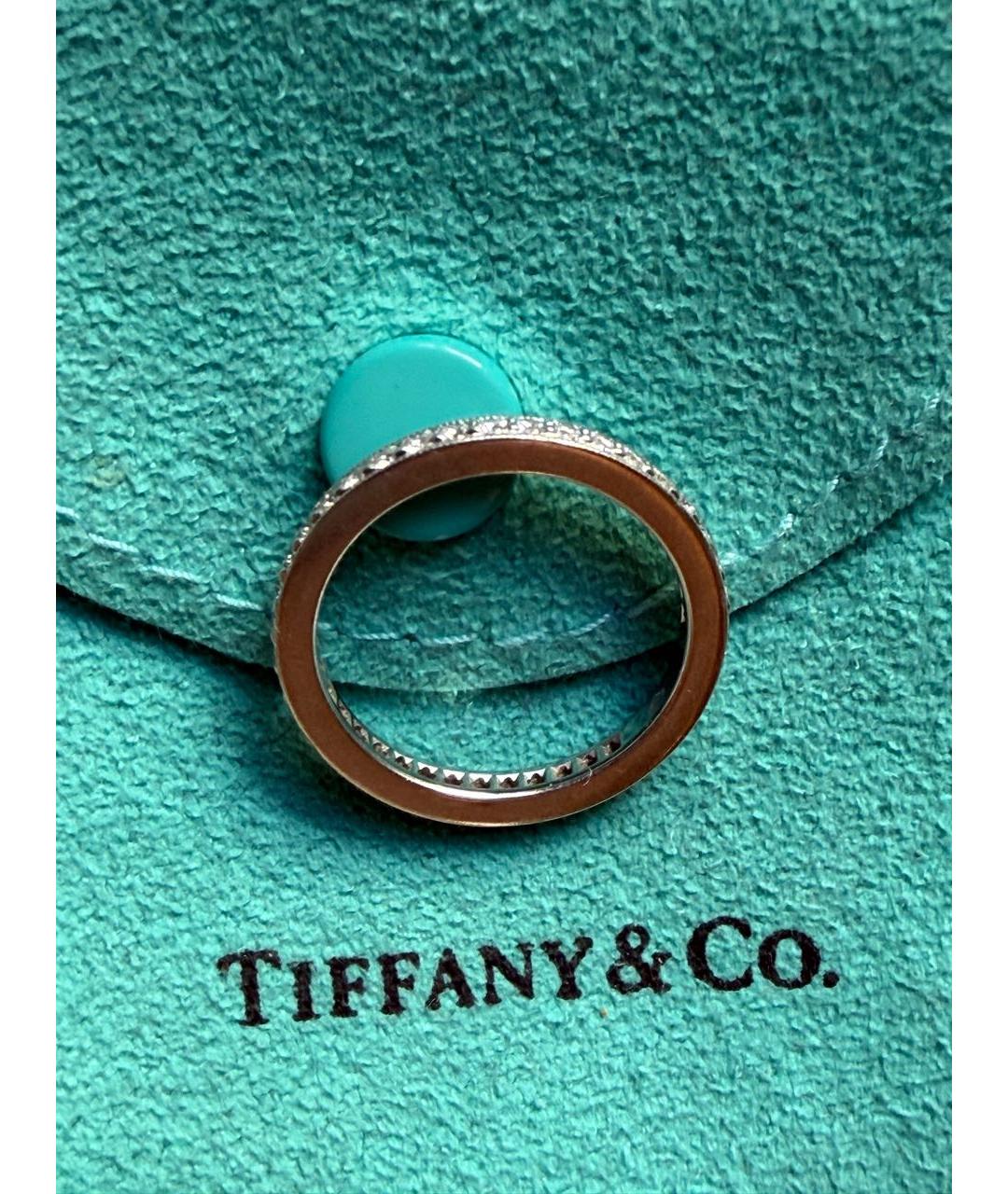 TIFFANY&CO Серебряное платиновое кольцо, фото 3