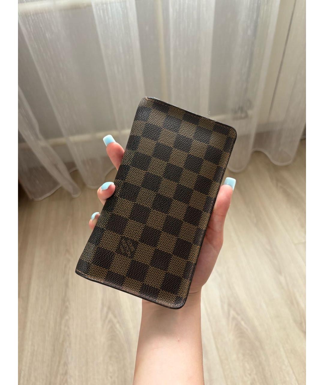 LOUIS VUITTON Коричневый кошелек, фото 4
