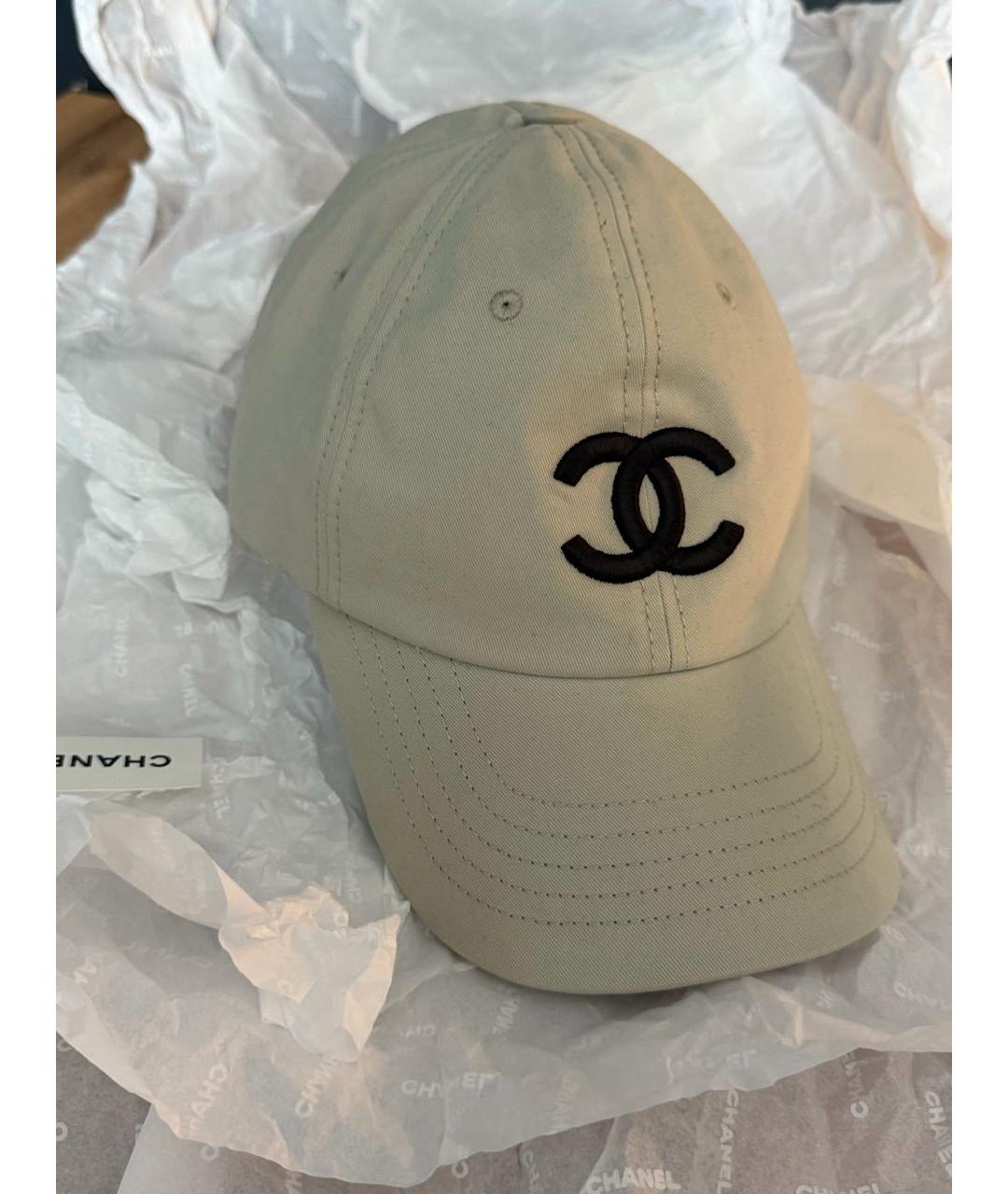 CHANEL Серая хлопковая кепка, фото 9