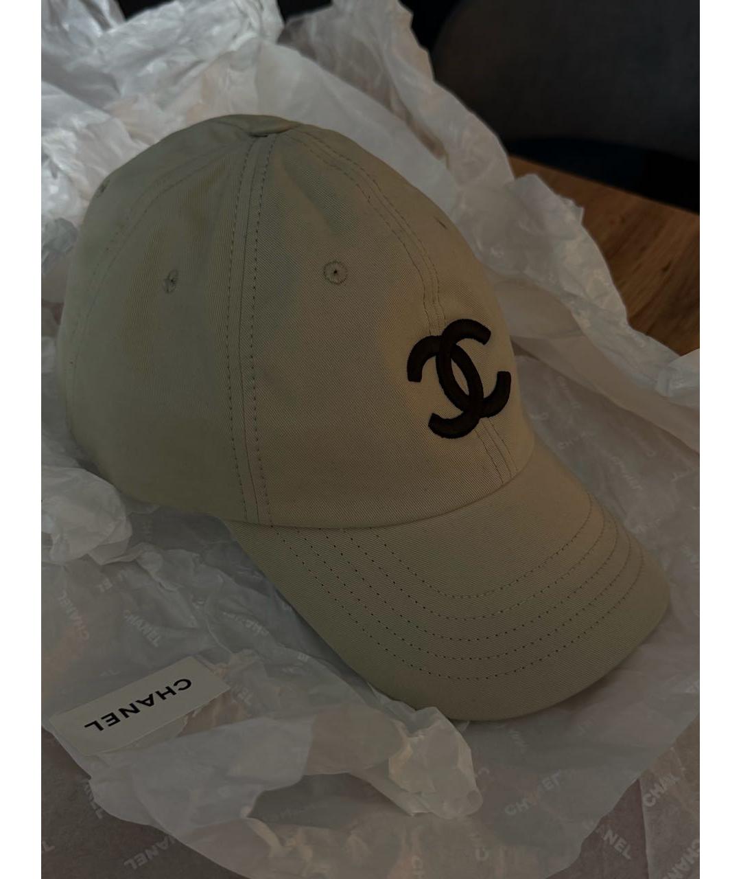 CHANEL Серая хлопковая кепка, фото 2