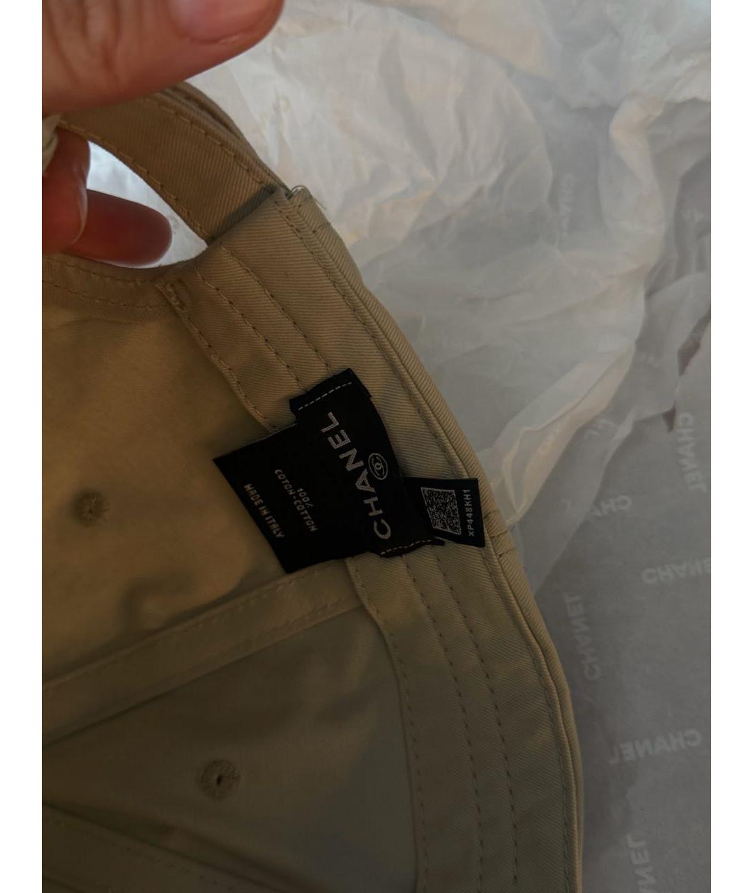 CHANEL Серая хлопковая кепка, фото 6