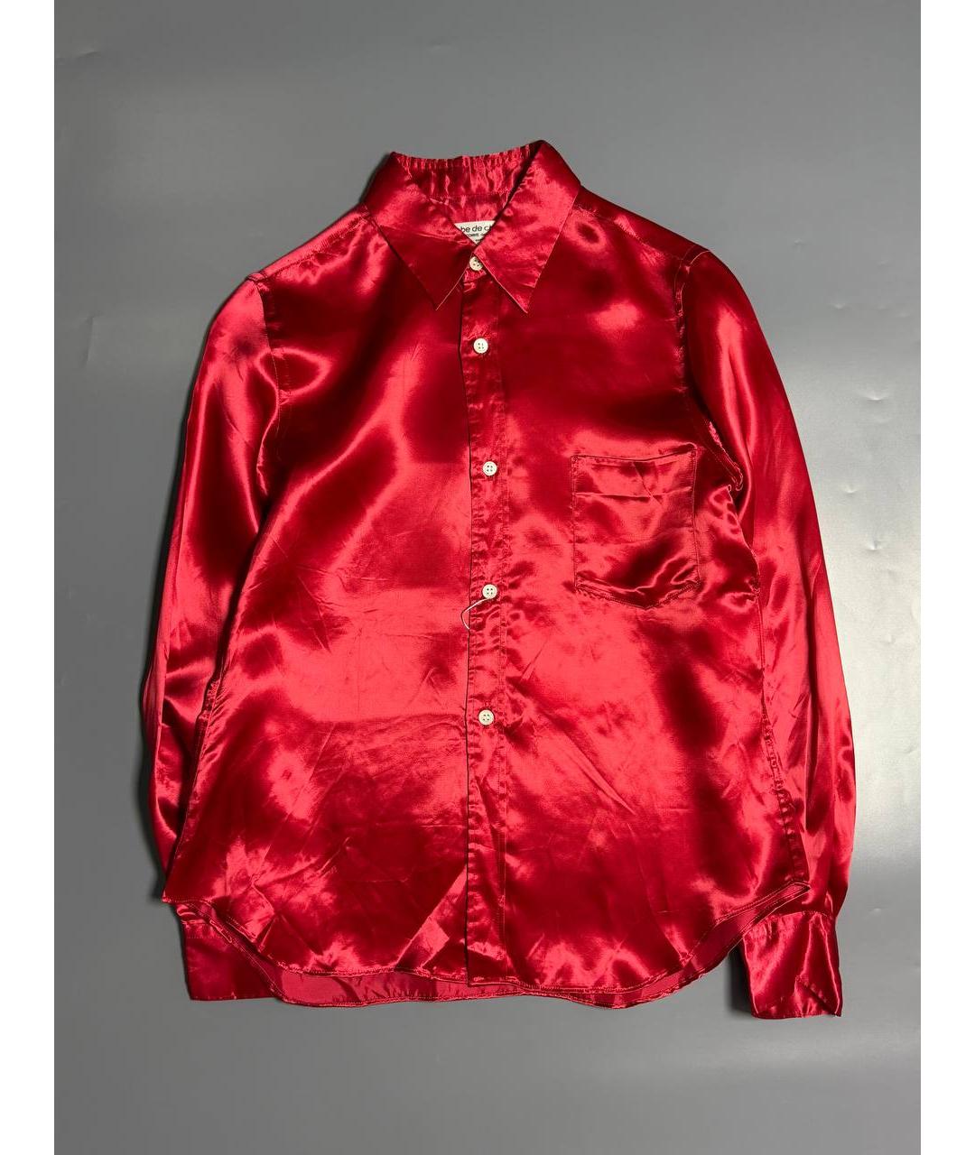 COMME DES GARÇONS Красная купро рубашка, фото 10