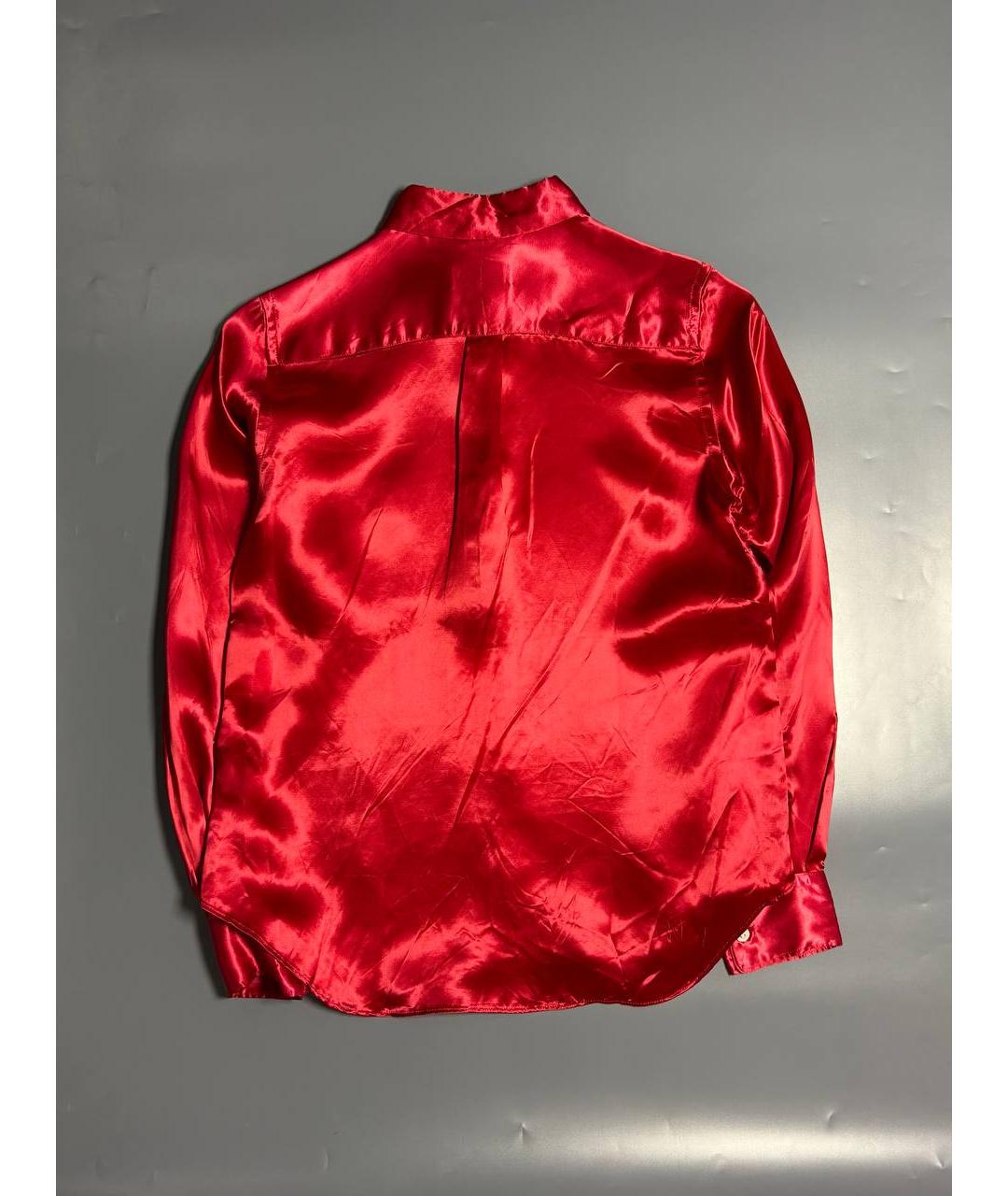 COMME DES GARÇONS Красная купро рубашка, фото 2