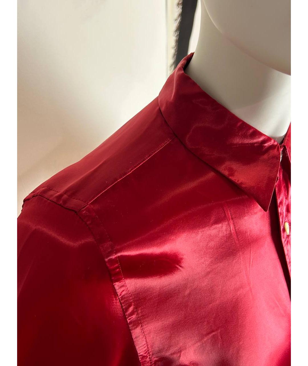COMME DES GARÇONS Красная купро рубашка, фото 7