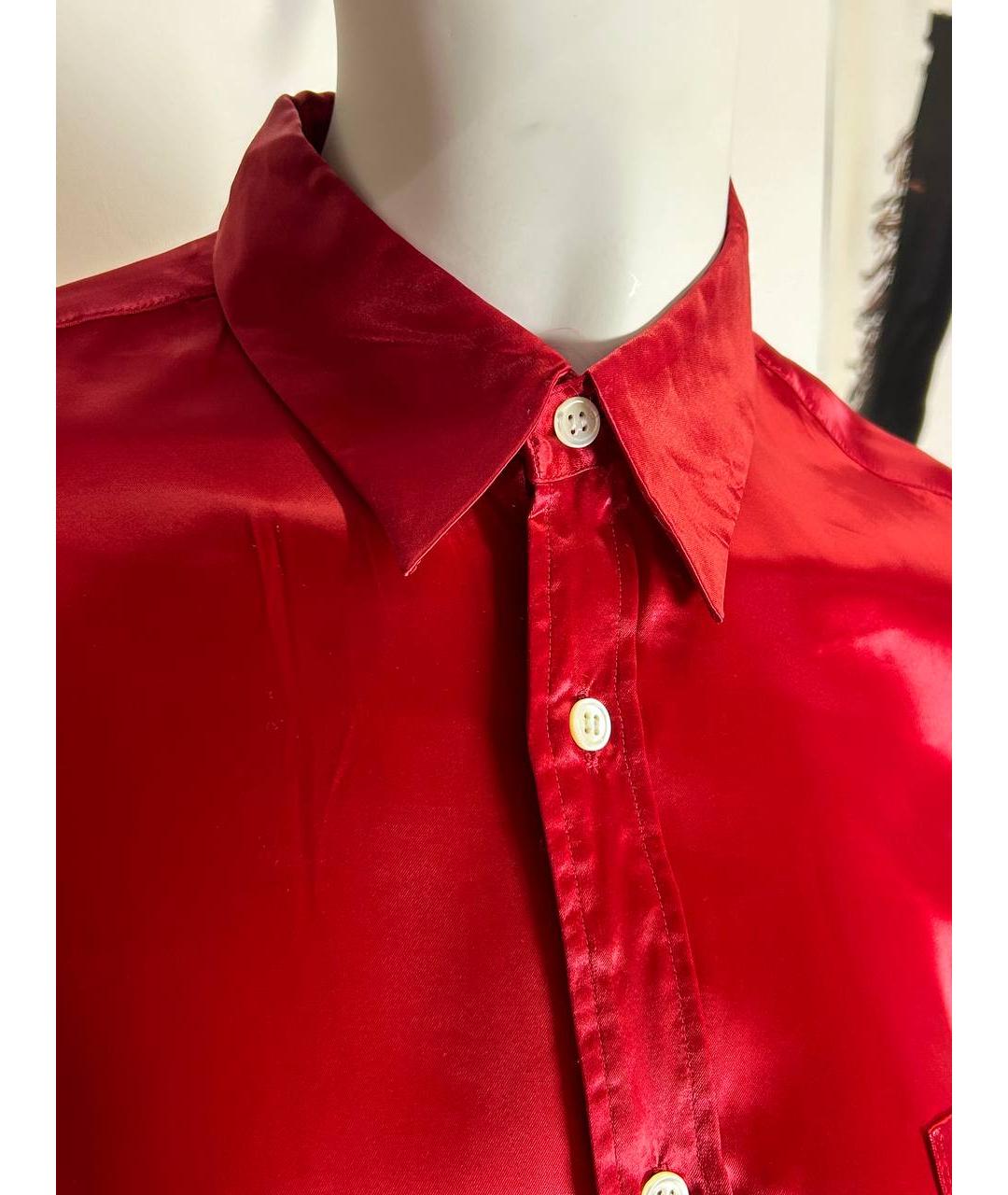COMME DES GARÇONS Красная купро рубашка, фото 6