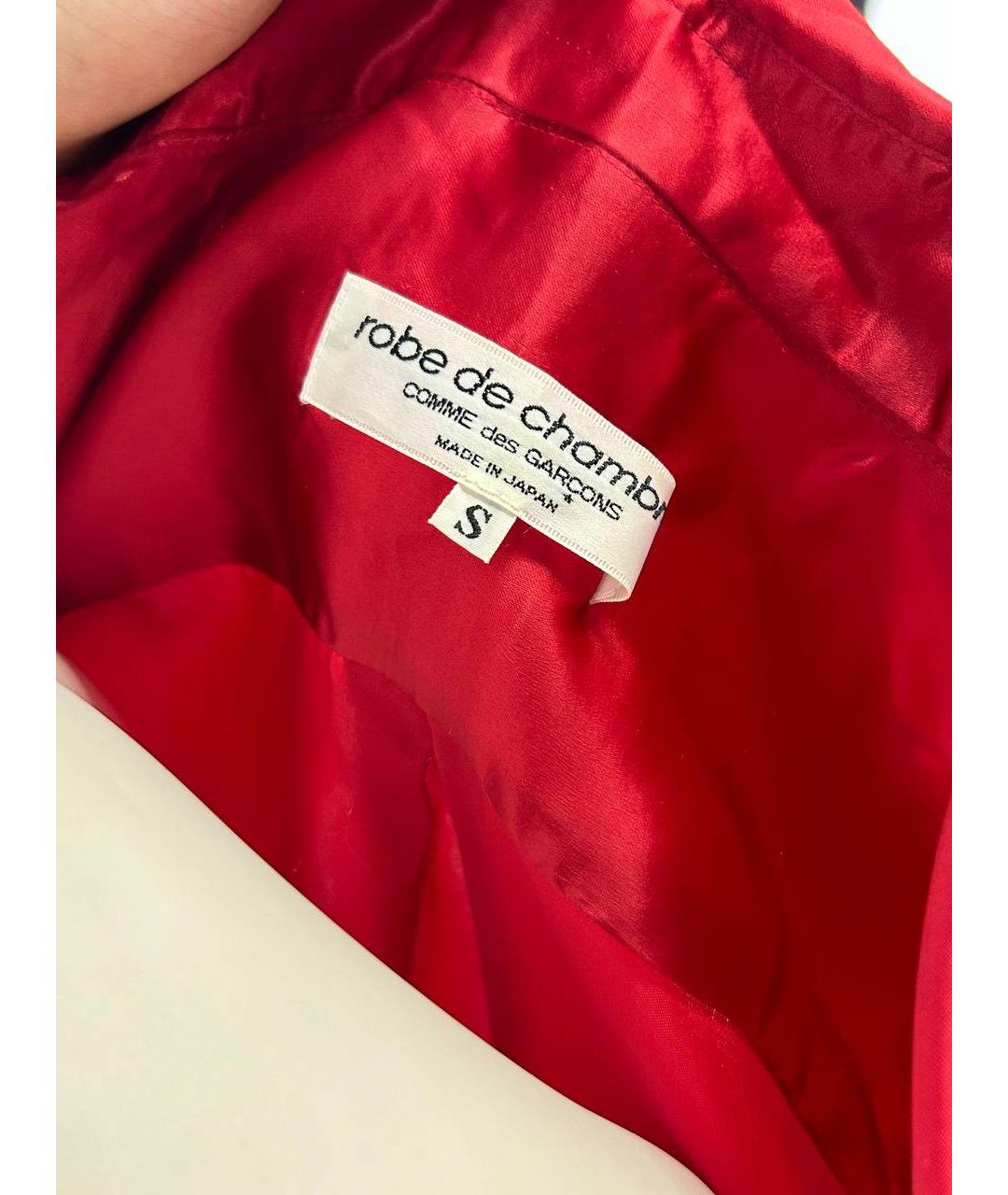 COMME DES GARÇONS Красная купро рубашка, фото 3