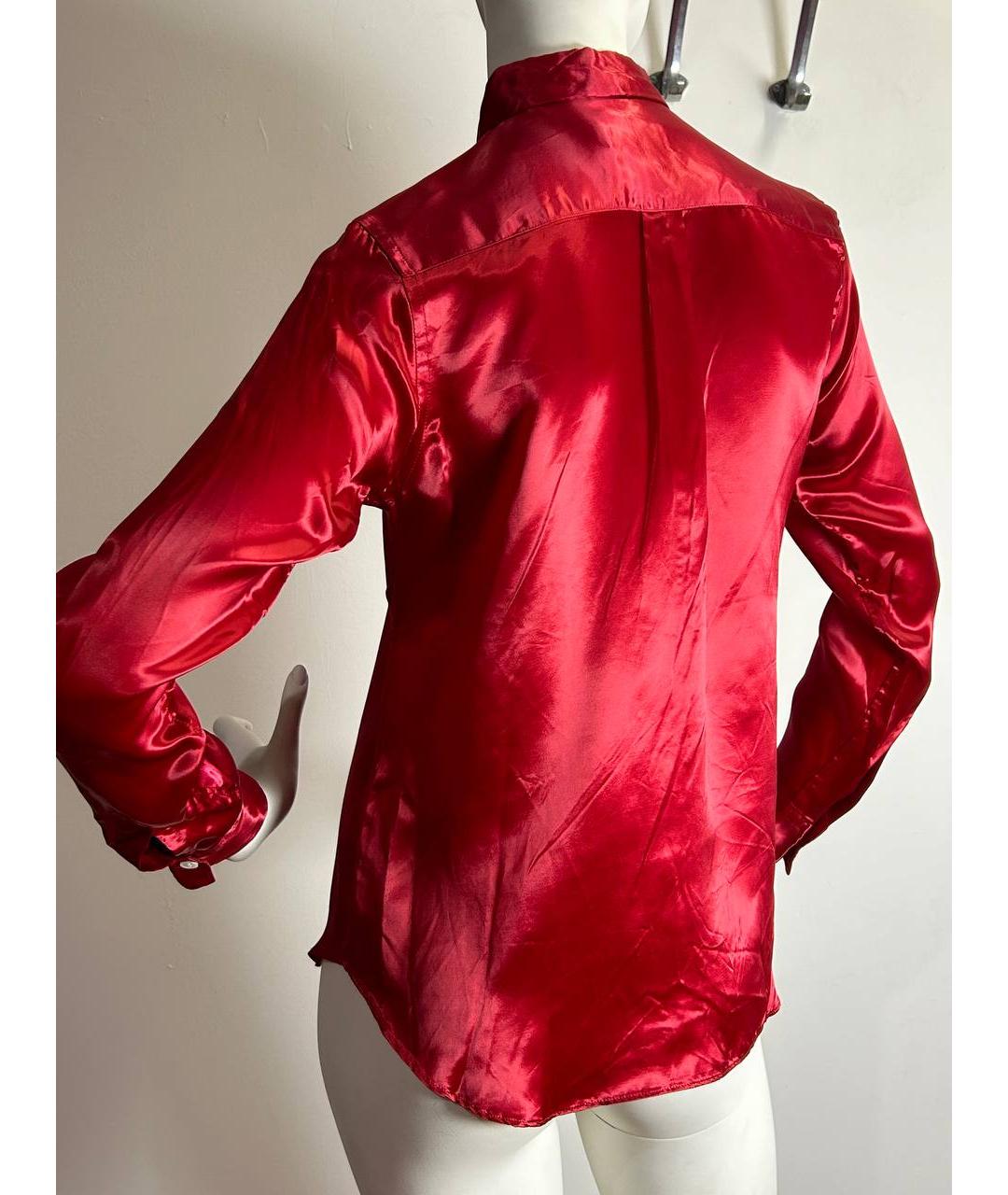 COMME DES GARÇONS Красная купро рубашка, фото 9