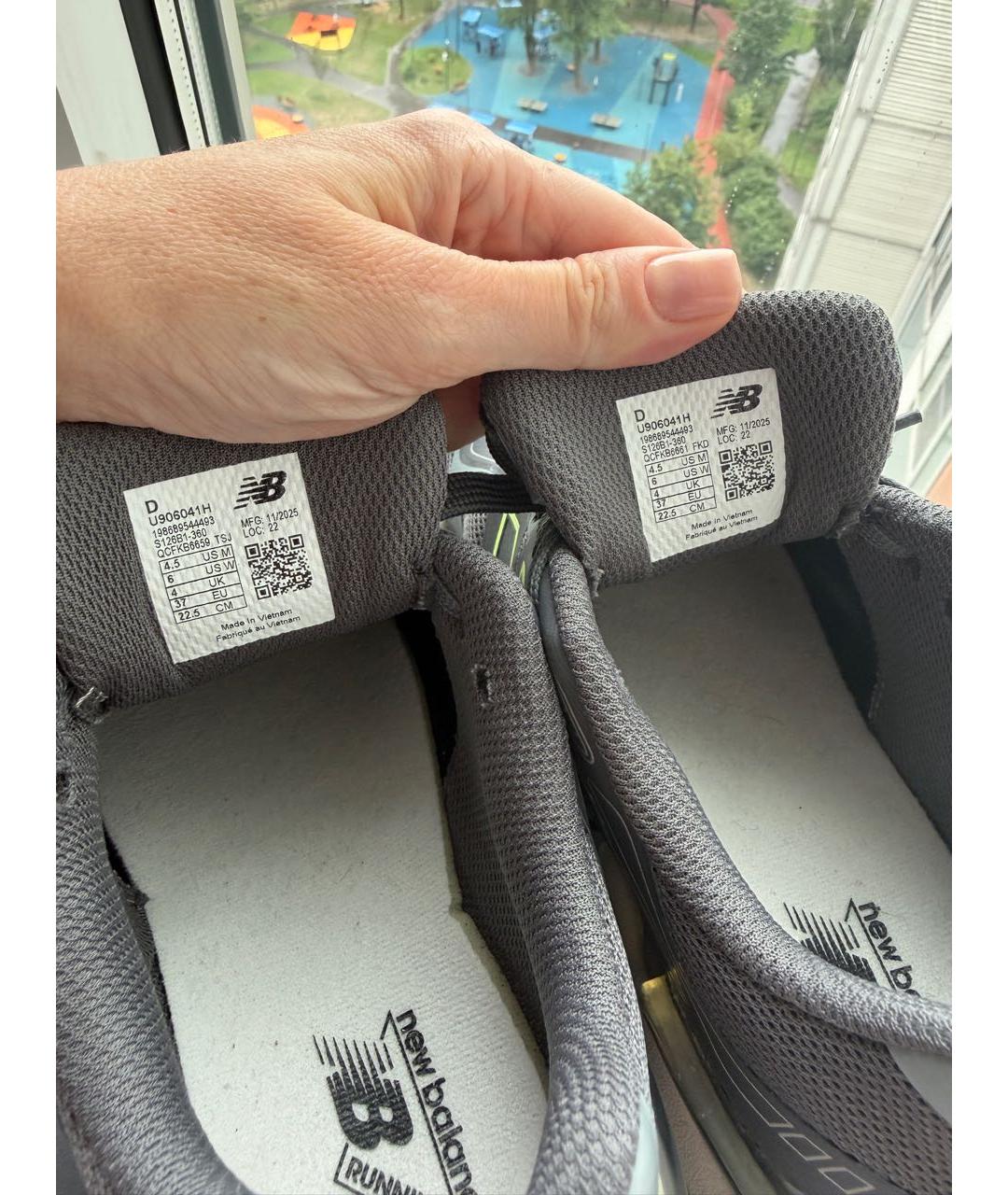 NEW BALANCE Антрацитовые кроссовки, фото 4
