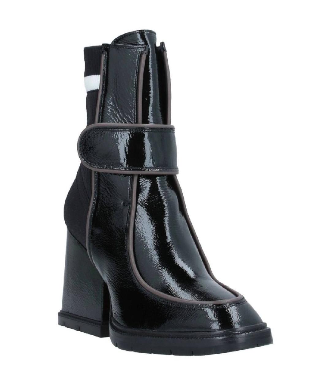 SANTONI Черные текстильные ботильоны, фото 4