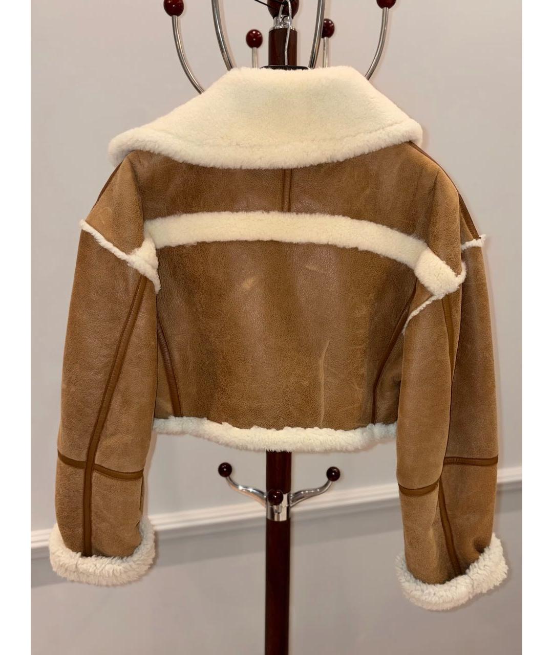 JACQUEMUS Коричневая замшевая дубленка, фото 4