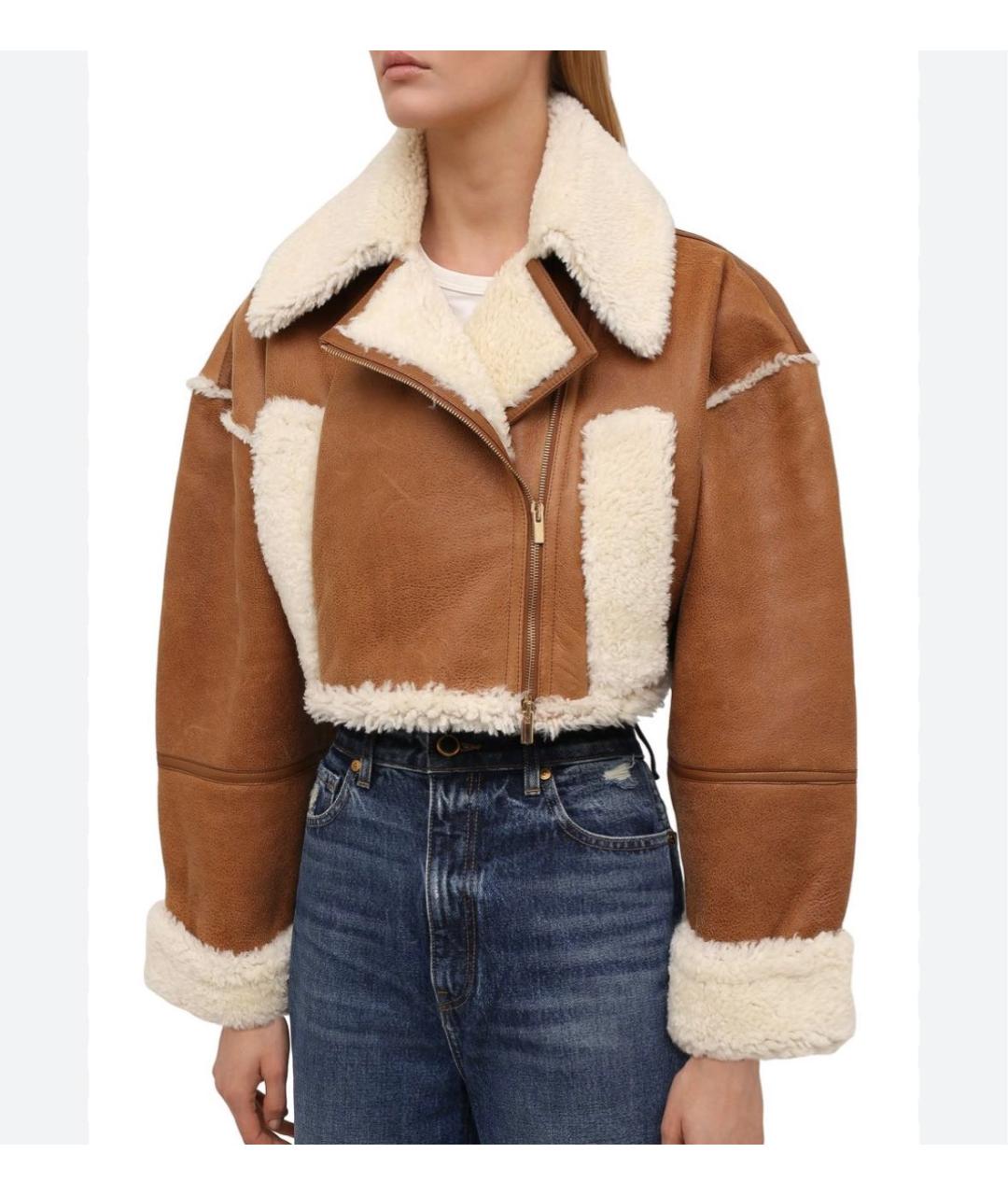 JACQUEMUS Коричневая замшевая дубленка, фото 2