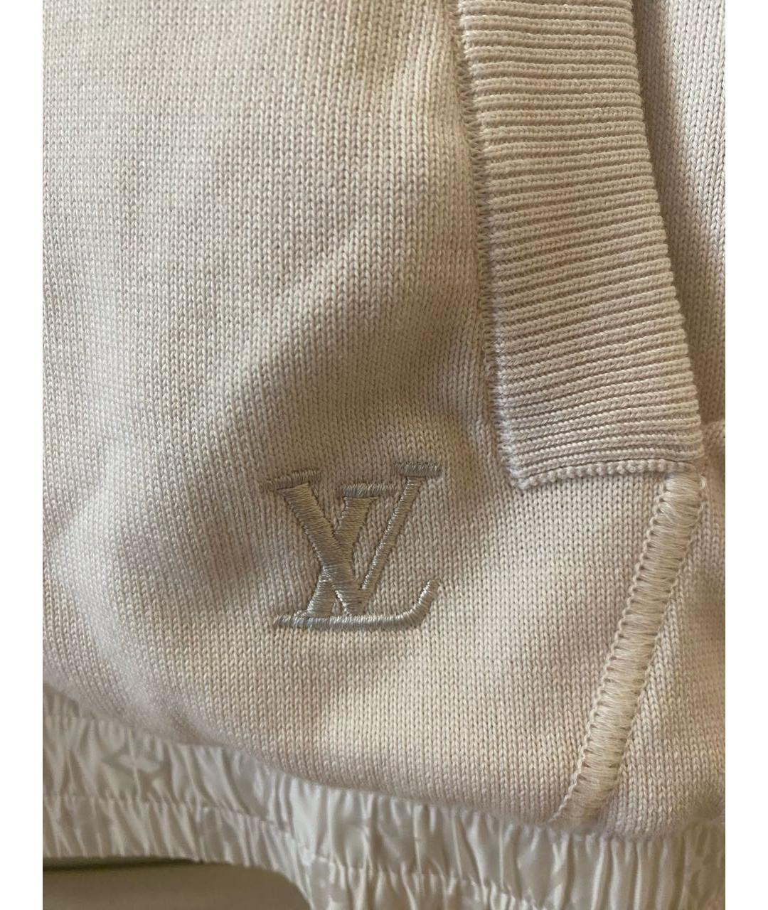 LOUIS VUITTON Белая нейлоновая куртка, фото 4