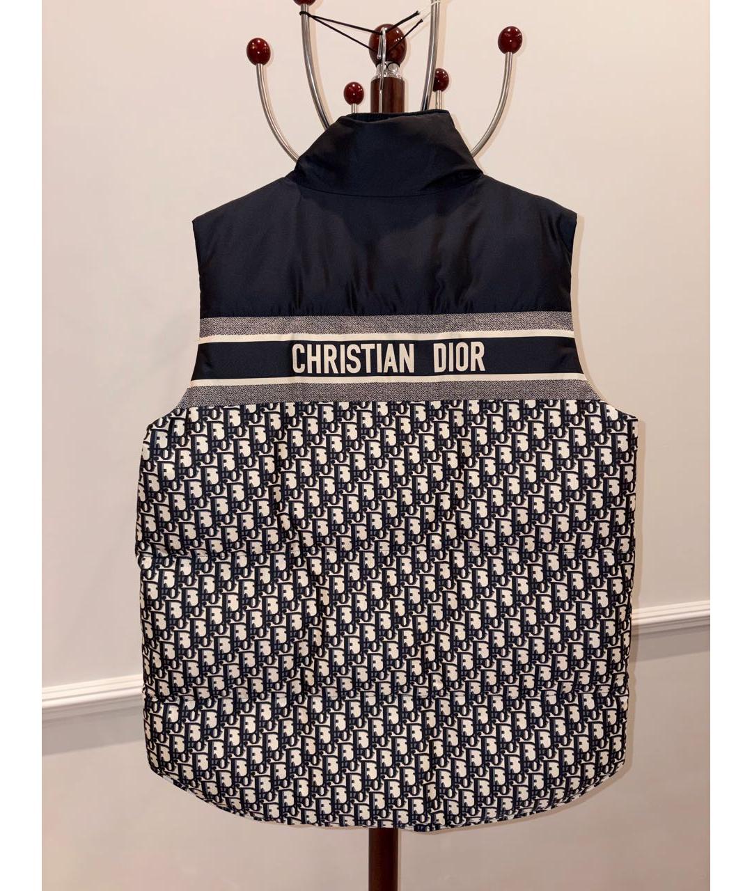 CHRISTIAN DIOR Темно-синий жилет, фото 3