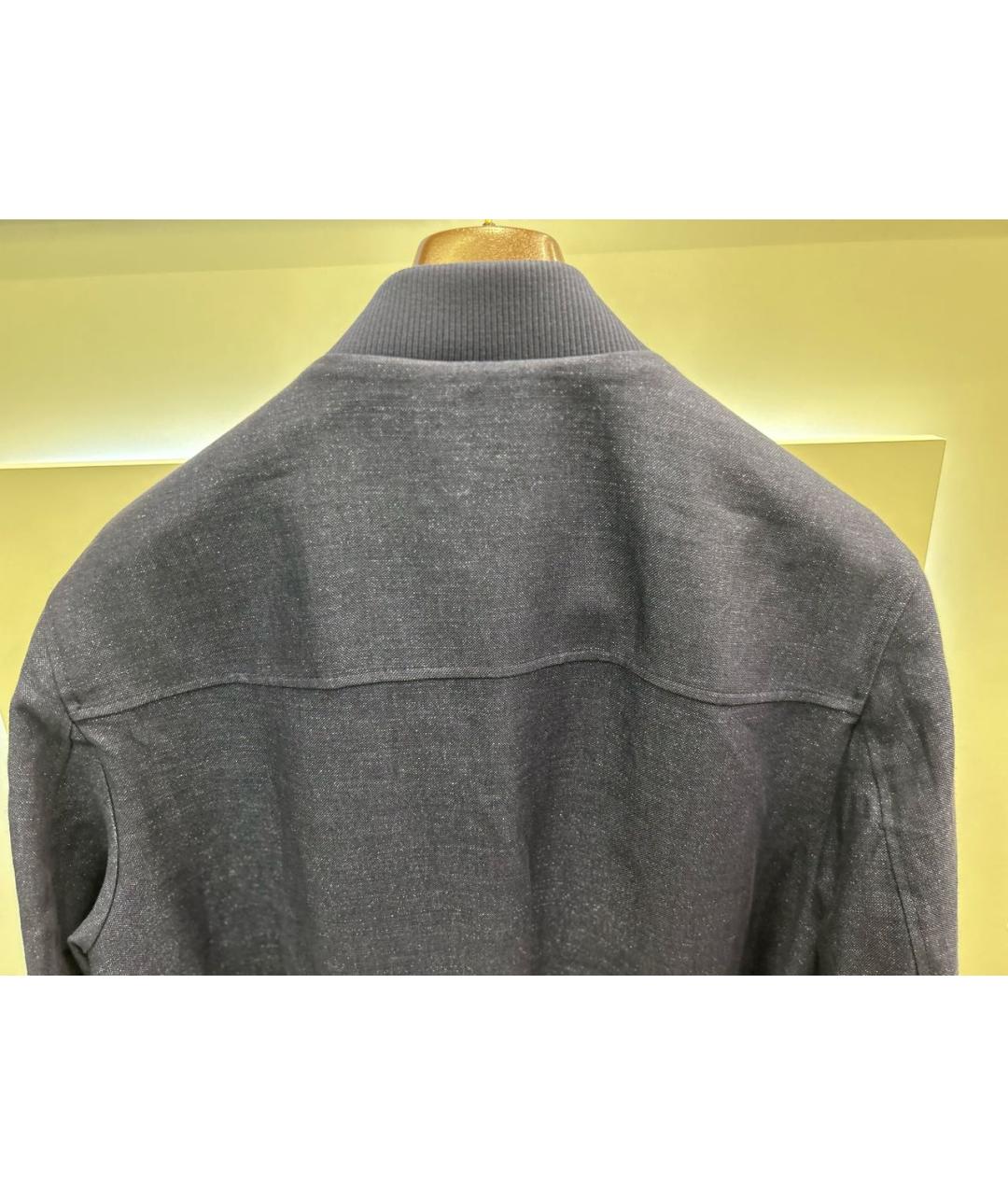 LORO PIANA Синяя льняная куртка, фото 8