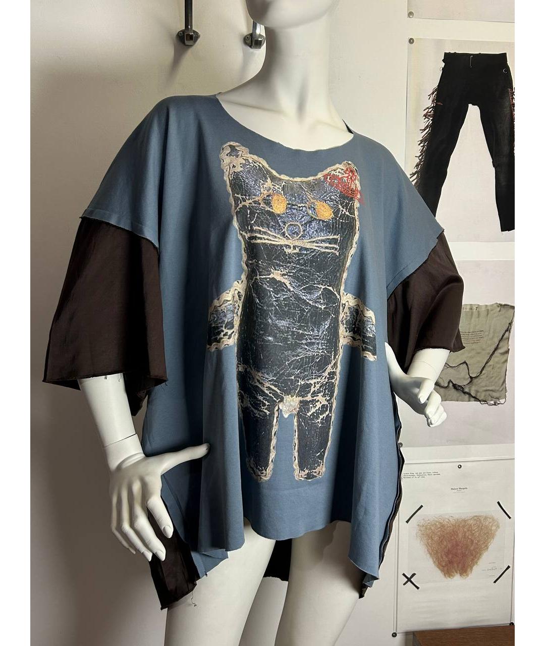 VIVIENNE WESTWOOD Синяя хлопковая футболка, фото 9