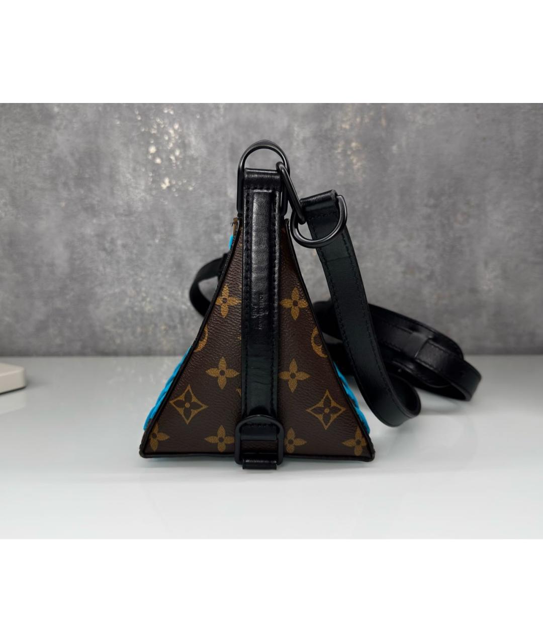 LOUIS VUITTON Коричневая канва сумка на плечо, фото 5