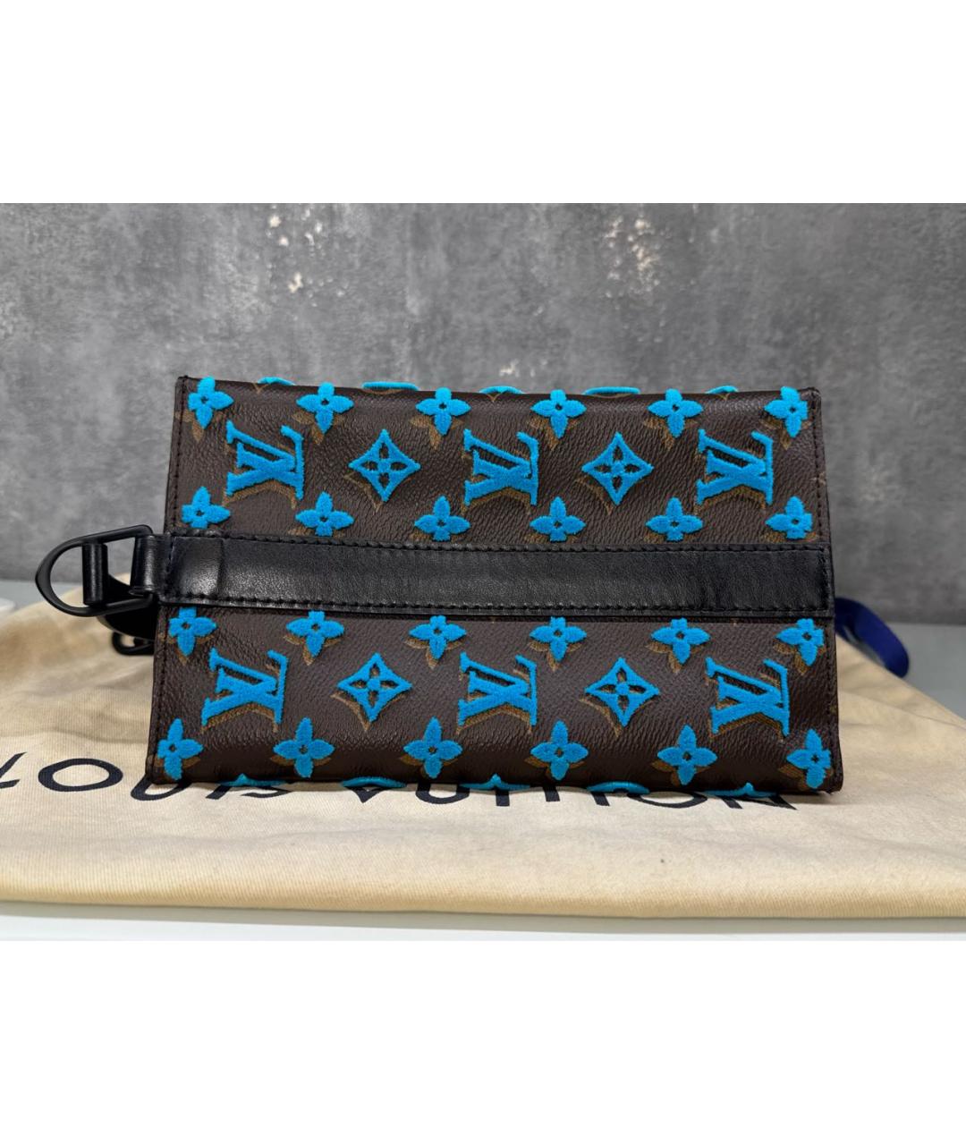 LOUIS VUITTON Коричневая канва сумка на плечо, фото 7