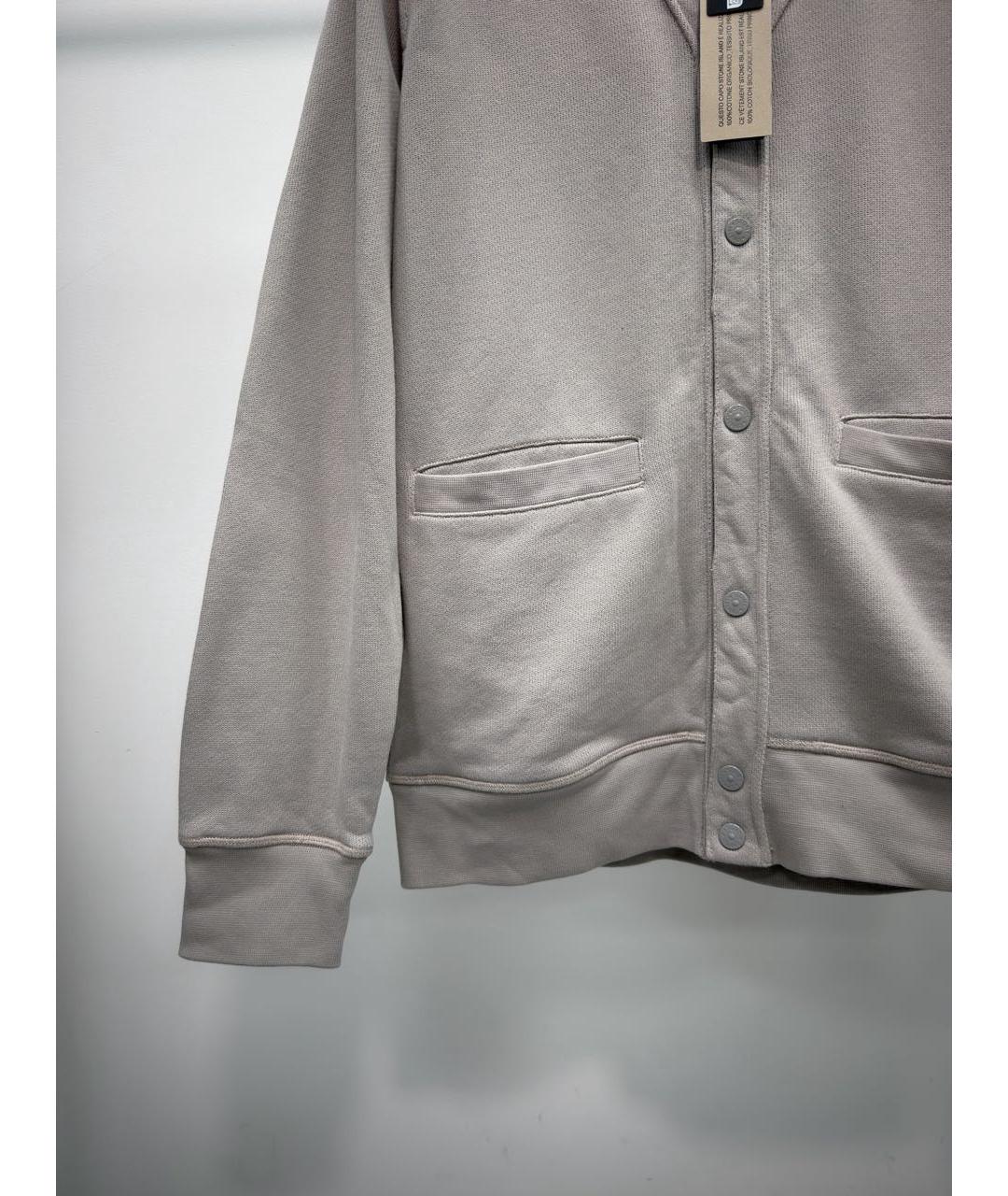 STONE ISLAND Серый хлопковый кардиган, фото 3
