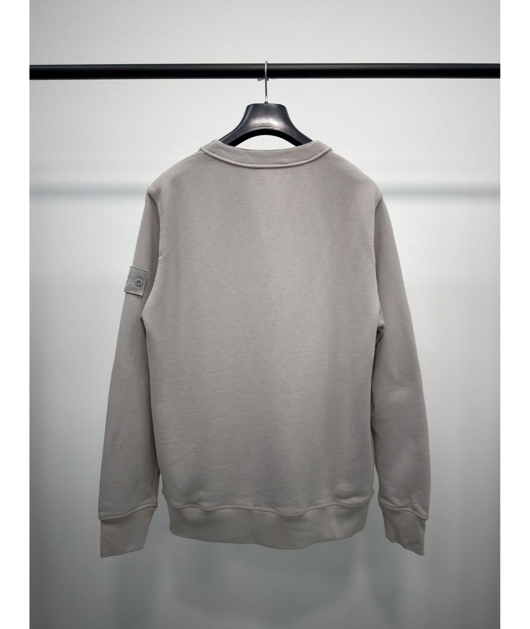 STONE ISLAND Серый хлопковый кардиган, фото 4