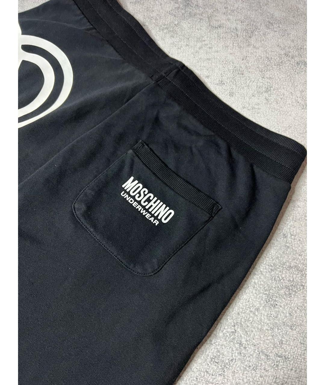 MOSCHINO UNDERWEAR Черные хлопковые шорты, фото 7