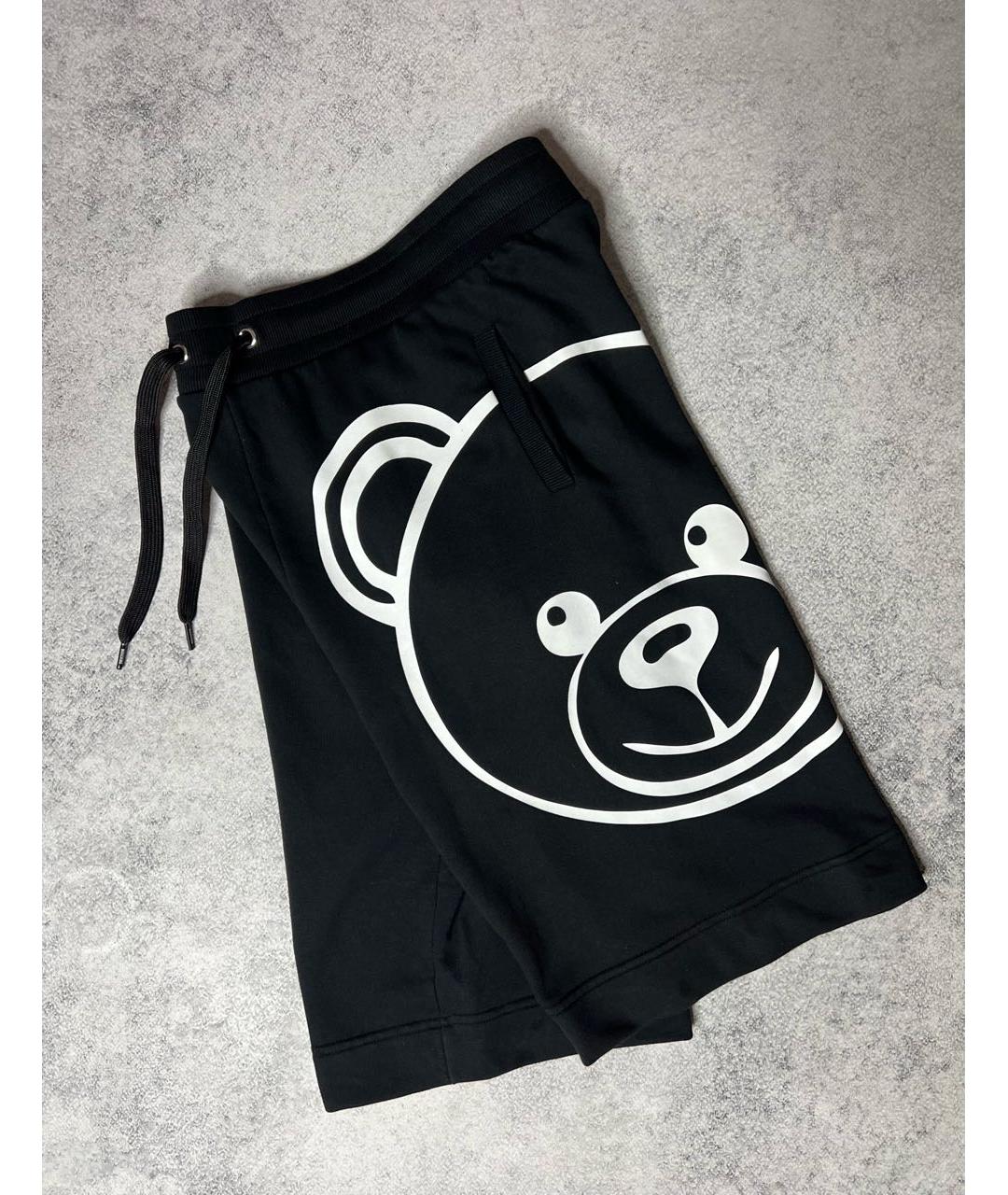 MOSCHINO UNDERWEAR Черные хлопковые шорты, фото 3