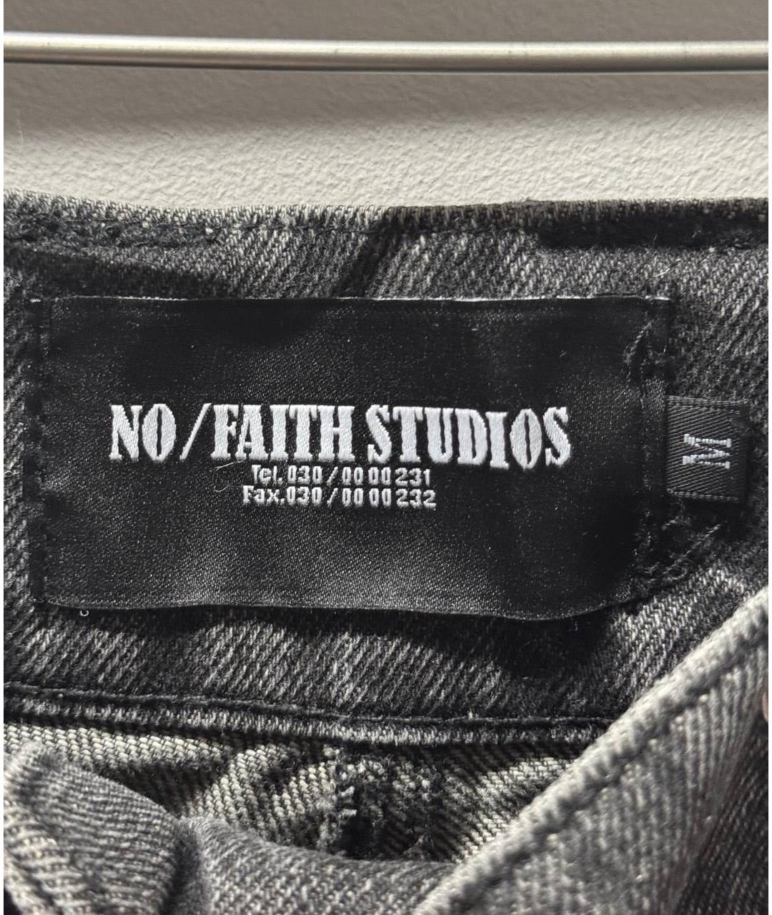 NO/FAITH STUDIOS Серые хлопковые джинсы, фото 4