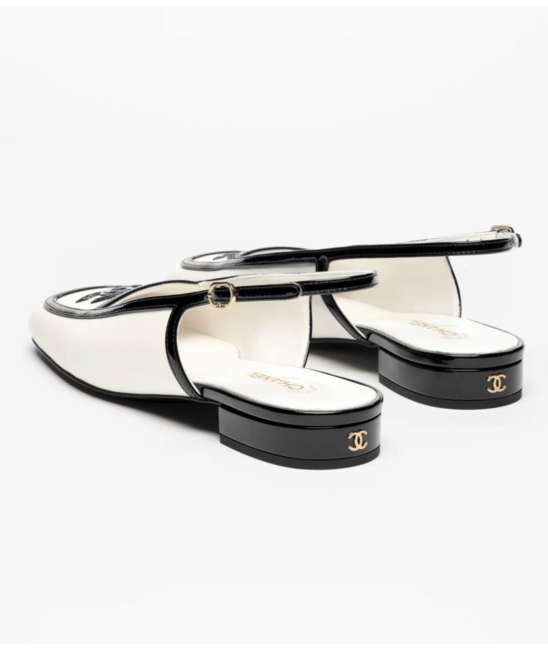 CHANEL Белые кожаные туфли, фото 6